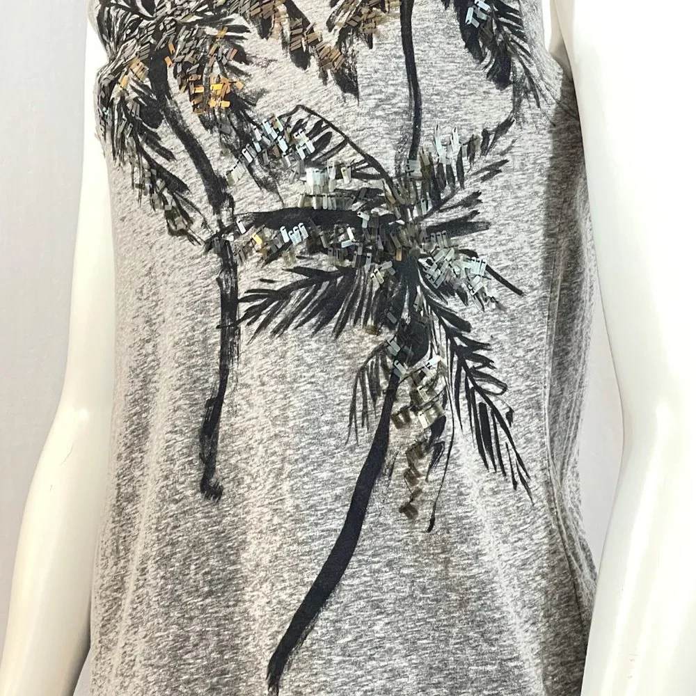 Palm Tree Graphic Tee With Sequins | J Crew